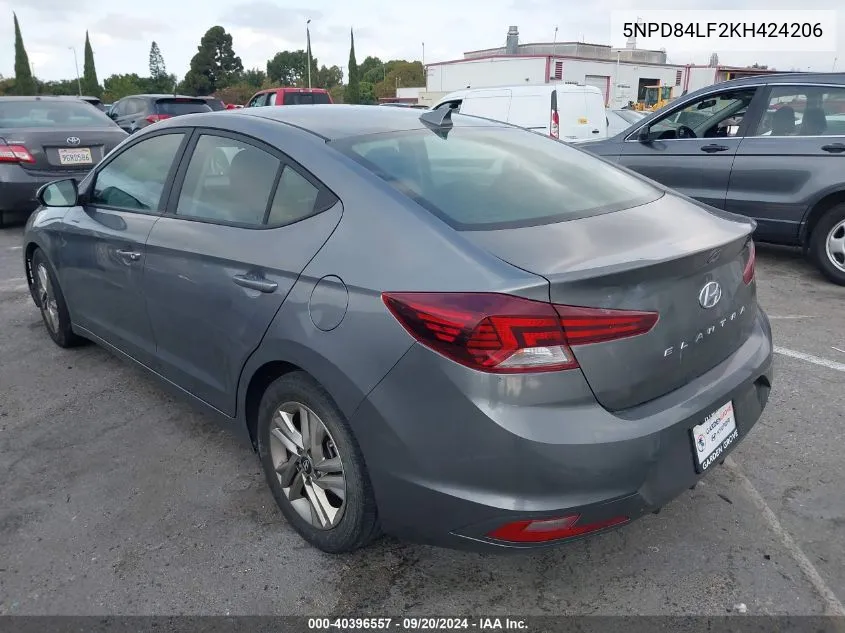 5NPD84LF2KH424206 2019 Hyundai Elantra Sel