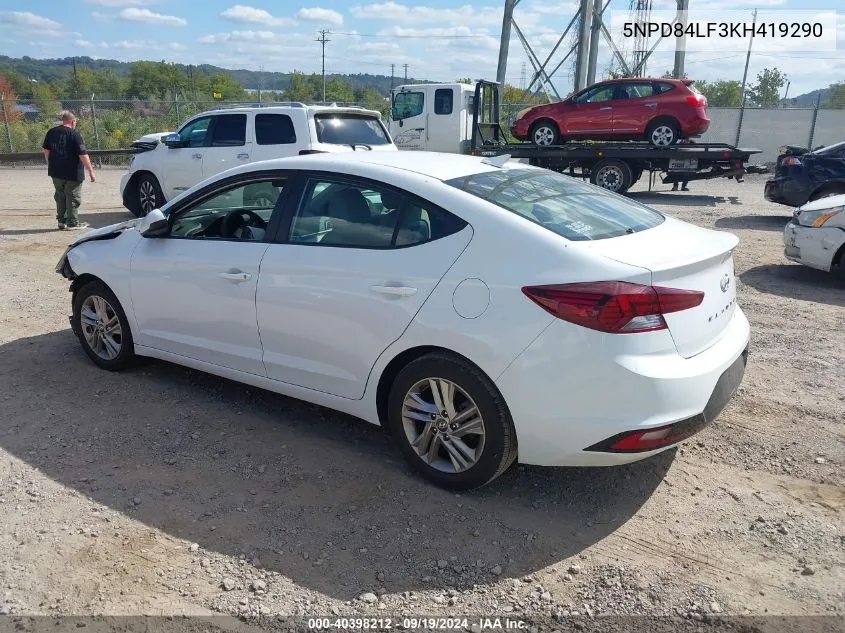 5NPD84LF3KH419290 2019 Hyundai Elantra Sel