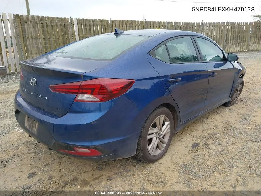 5NPD84LFXKH470138 2019 Hyundai Elantra Sel/Value/Limited