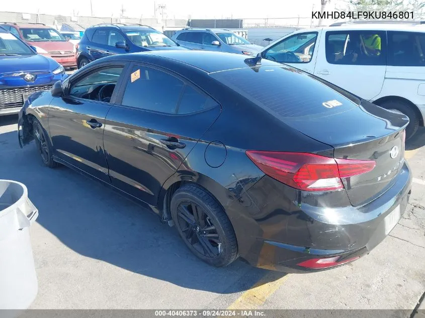 KMHD84LF9KU846801 2019 Hyundai Elantra Value Edition