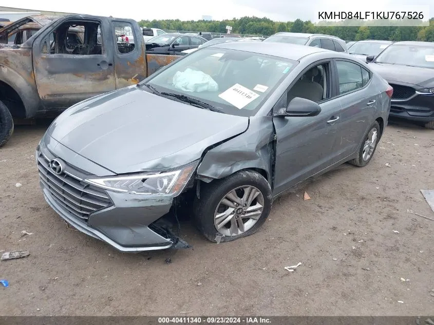 KMHD84LF1KU767526 2019 Hyundai Elantra Sel