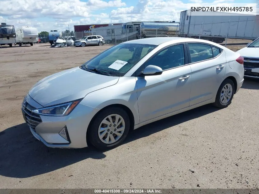 5NPD74LFXKH495785 2019 Hyundai Elantra Se