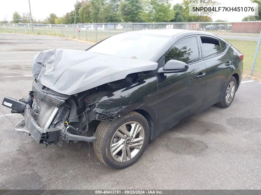 5NPD84LF7KH451076 2019 Hyundai Elantra Sel