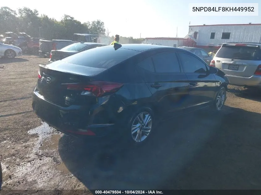 5NPD84LF8KH449952 2019 Hyundai Elantra Value Edition