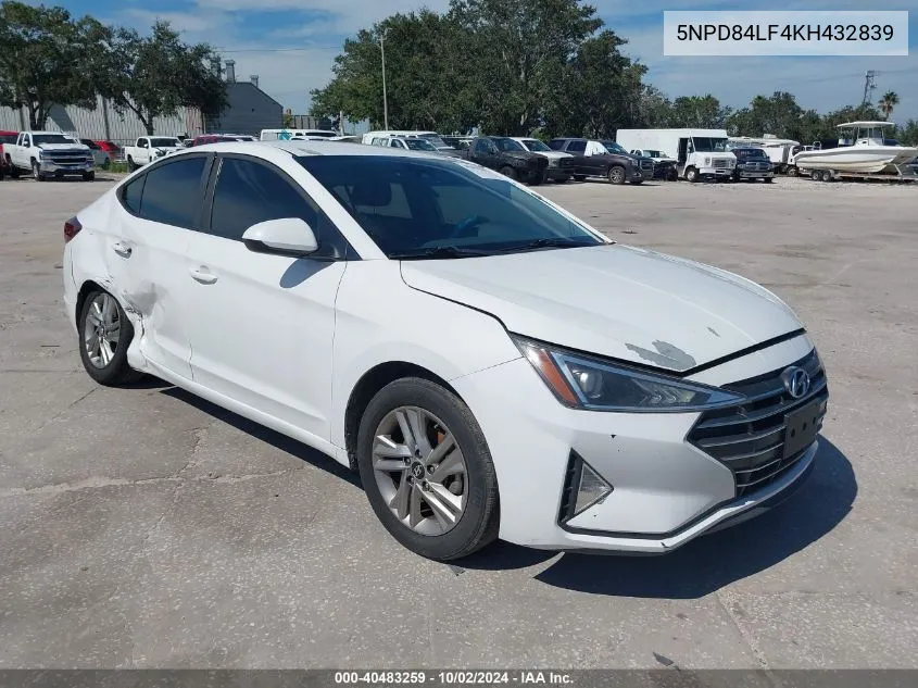 5NPD84LF4KH432839 2019 Hyundai Elantra Sel