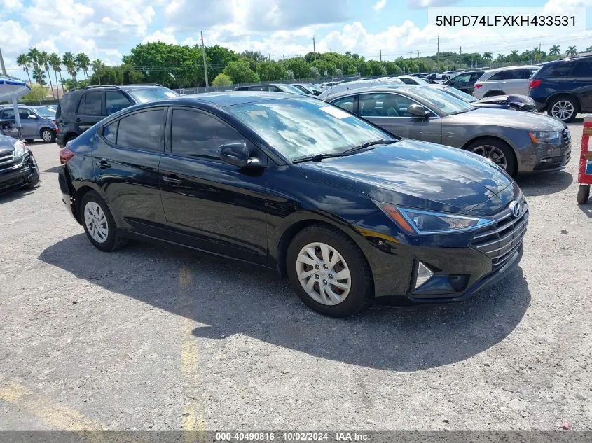 5NPD74LFXKH433531 2019 Hyundai Elantra Se