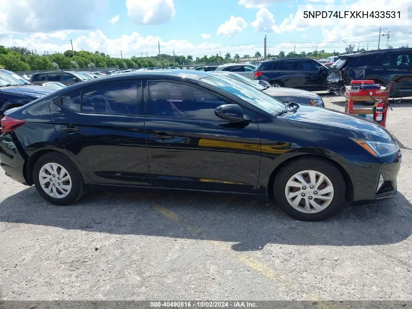 5NPD74LFXKH433531 2019 Hyundai Elantra Se