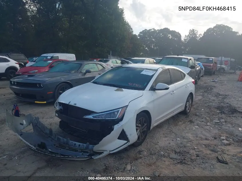 5NPD84LF0KH468415 2019 Hyundai Elantra Sel