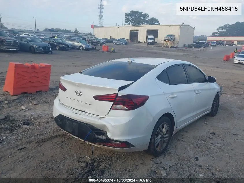 5NPD84LF0KH468415 2019 Hyundai Elantra Sel