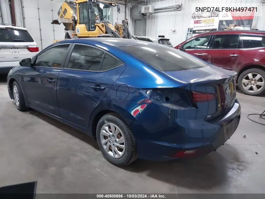 5NPD74LF8KH497471 2019 Hyundai Elantra Se