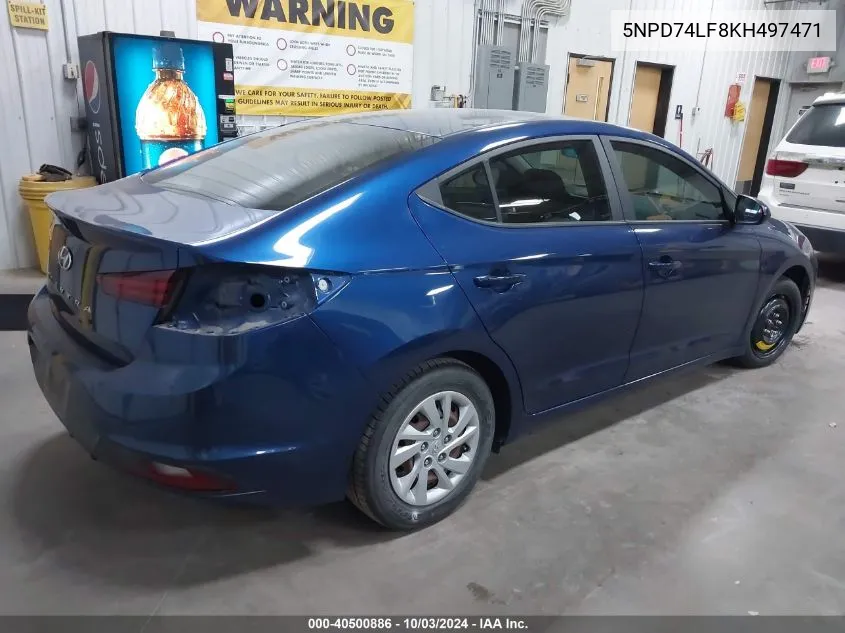 5NPD74LF8KH497471 2019 Hyundai Elantra Se