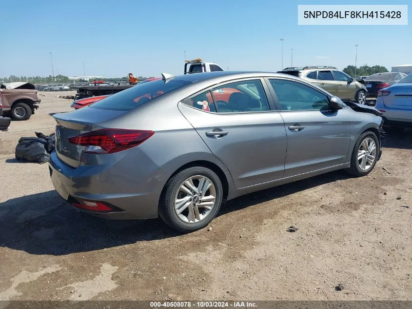 5NPD84LF8KH415428 2019 Hyundai Elantra Sel