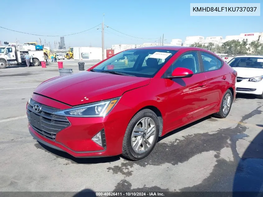 2019 Hyundai Elantra Sel VIN: KMHD84LF1KU737037 Lot: 40526411