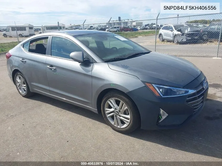 2019 Hyundai Elantra Sel VIN: 5NPD84LF5KH406556 Lot: 40533976