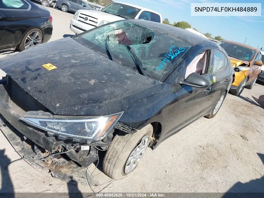 5NPD74LF0KH484889 2019 Hyundai Elantra Se