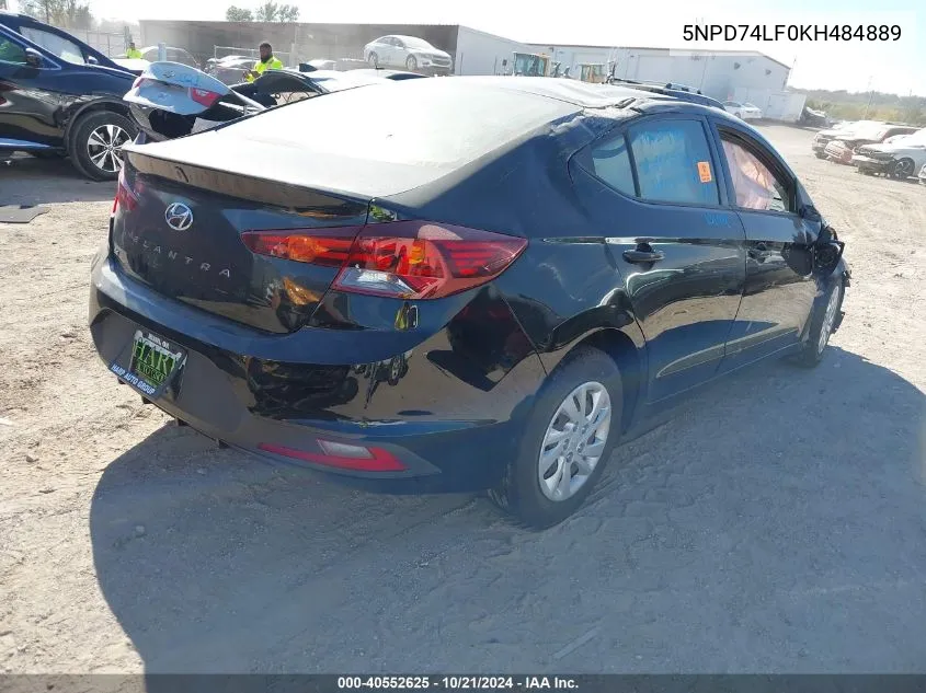 5NPD74LF0KH484889 2019 Hyundai Elantra Se