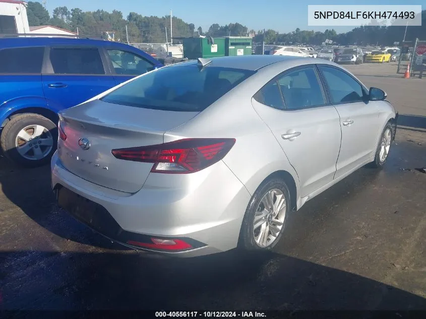 2019 Hyundai Elantra Value Edition VIN: 5NPD84LF6KH474493 Lot: 40556117