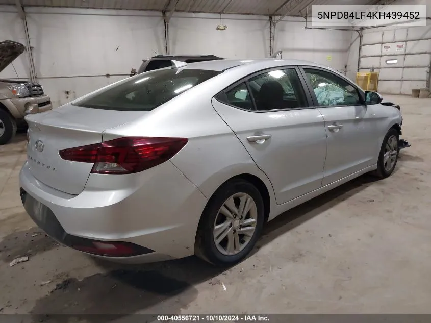 2019 Hyundai Elantra Sel VIN: 5NPD84LF4KH439452 Lot: 40556721