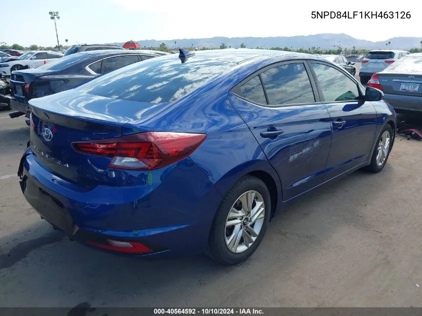 2019 Hyundai Elantra Sel VIN: 5NPD84LF1KH463126 Lot: 40564592