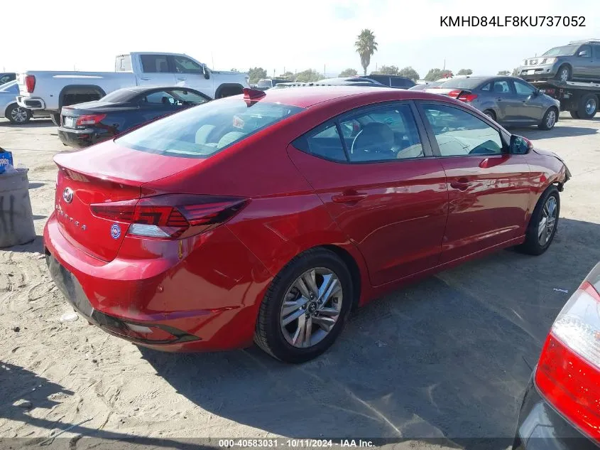 2019 Hyundai Elantra Sel VIN: KMHD84LF8KU737052 Lot: 40583031