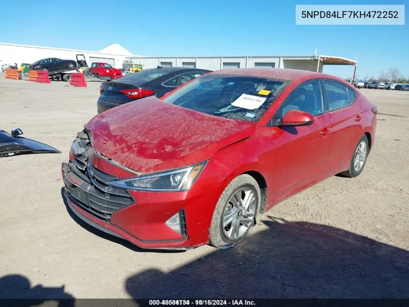 5NPD84LF7KH472252 2019 Hyundai Elantra Sel