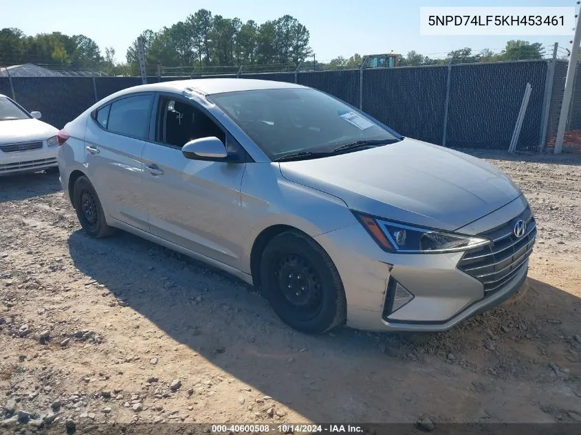 5NPD74LF5KH453461 2019 Hyundai Elantra Se