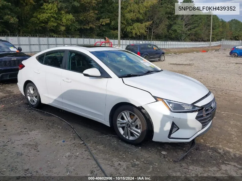 2019 Hyundai Elantra Value Edition VIN: 5NPD84LF0KH439352 Lot: 40602906