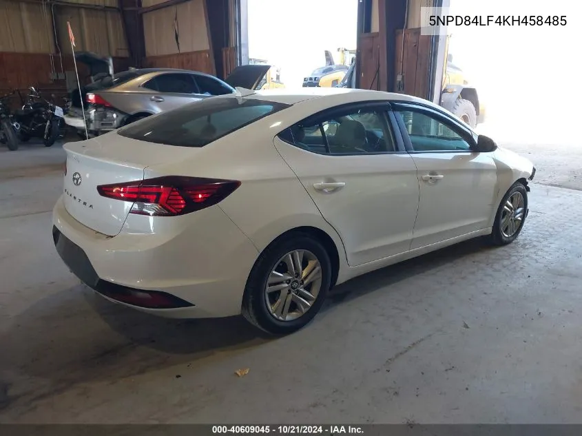 2019 Hyundai Elantra Value Edition VIN: 5NPD84LF4KH458485 Lot: 40609045