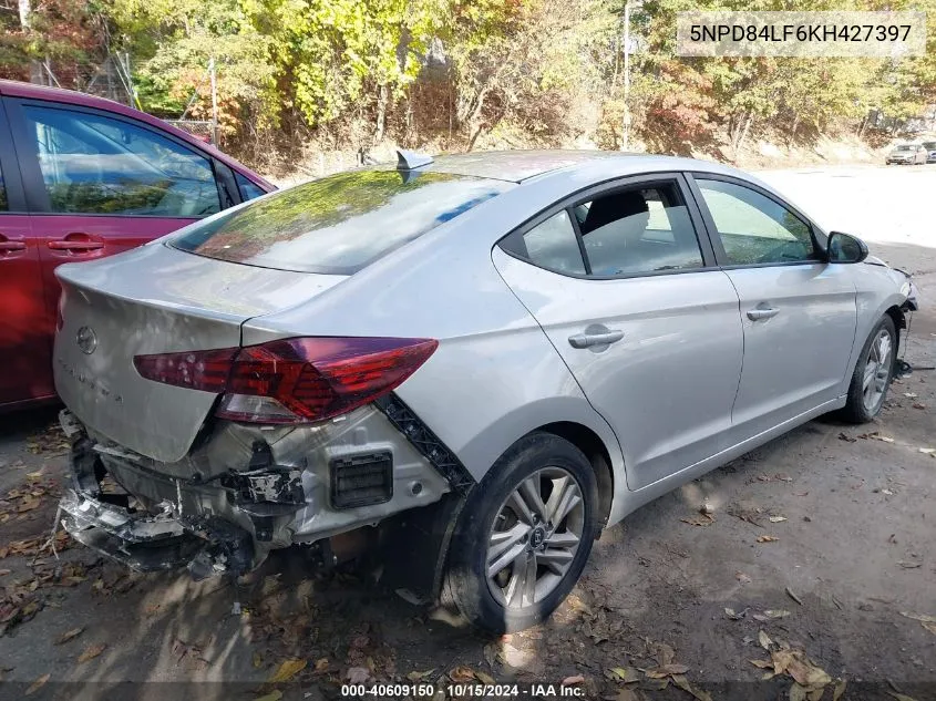 2019 Hyundai Elantra Sel VIN: 5NPD84LF6KH427397 Lot: 40609150