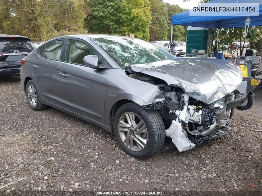 2019 Hyundai Elantra Sel VIN: 5NPD84LF3KH416454 Lot: 40616969