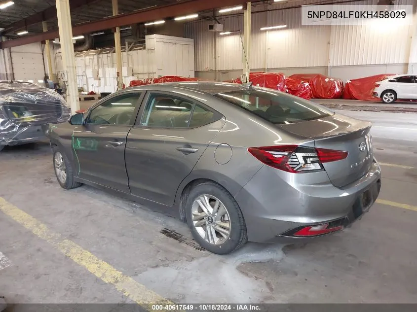 2019 Hyundai Elantra Sel VIN: 5NPD84LF0KH458029 Lot: 40617549