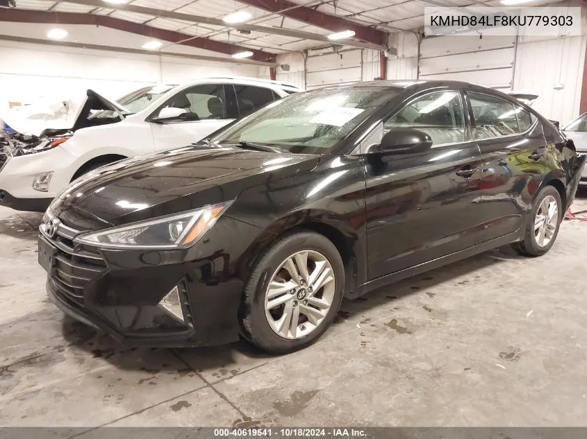 2019 Hyundai Elantra Sel VIN: KMHD84LF8KU779303 Lot: 40619541