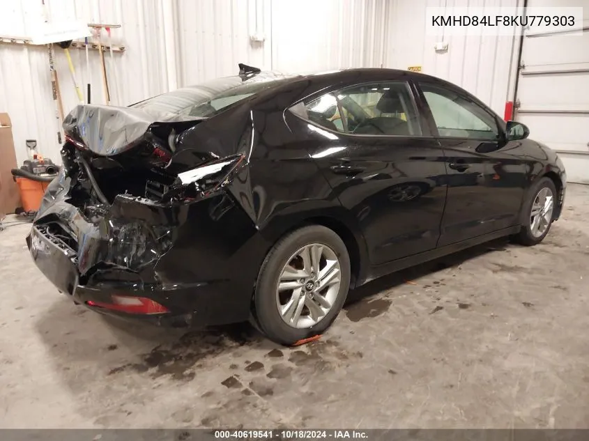 KMHD84LF8KU779303 2019 Hyundai Elantra Sel