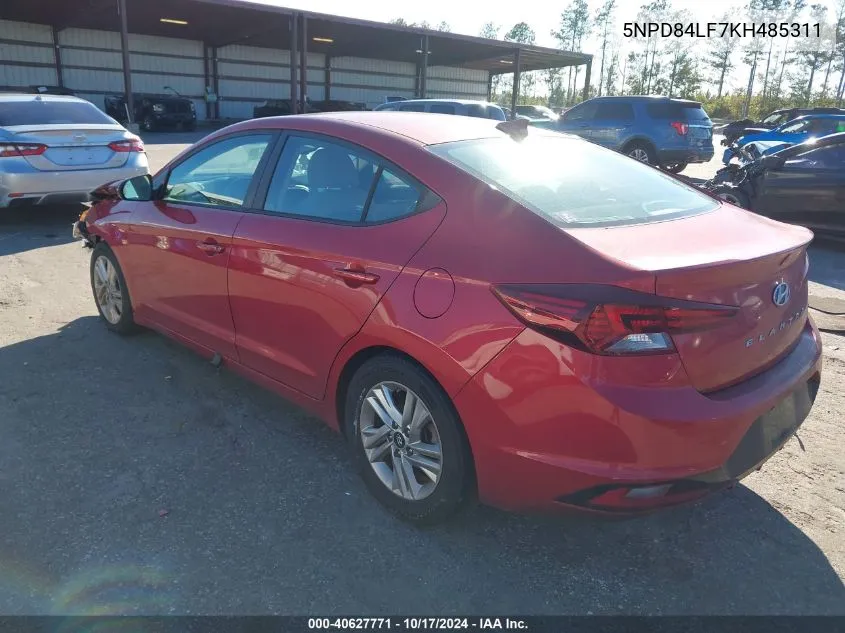 2019 Hyundai Elantra Value Edition VIN: 5NPD84LF7KH485311 Lot: 40627771