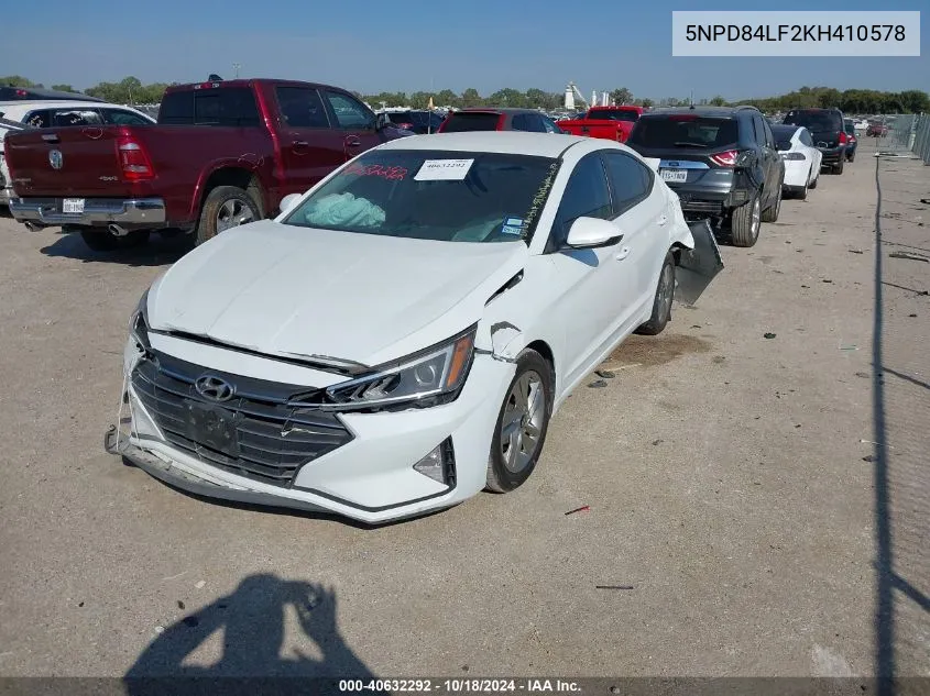 5NPD84LF2KH410578 2019 Hyundai Elantra Sel