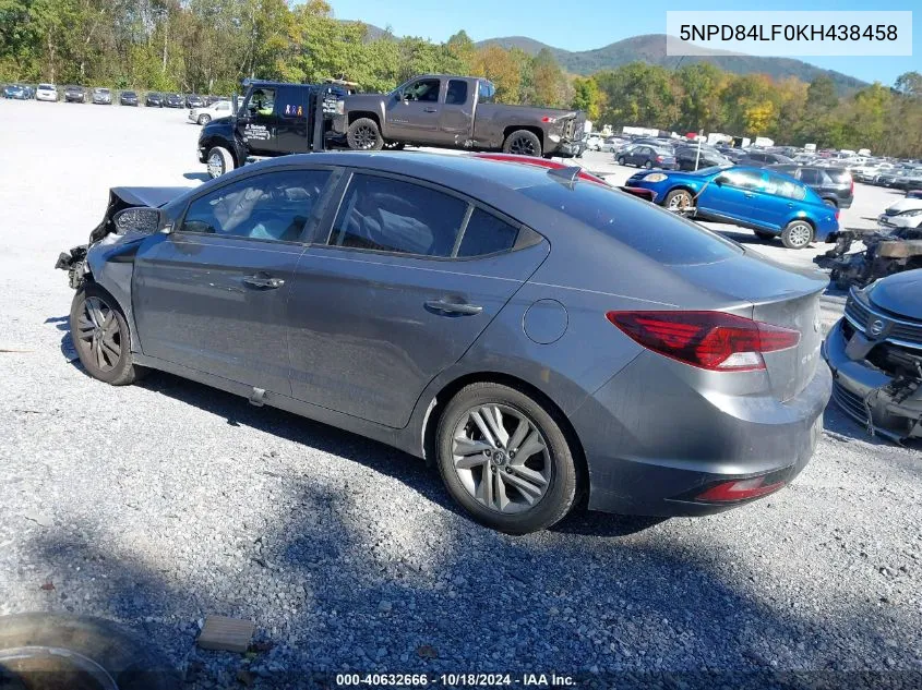 5NPD84LF0KH438458 2019 Hyundai Elantra Value Edition