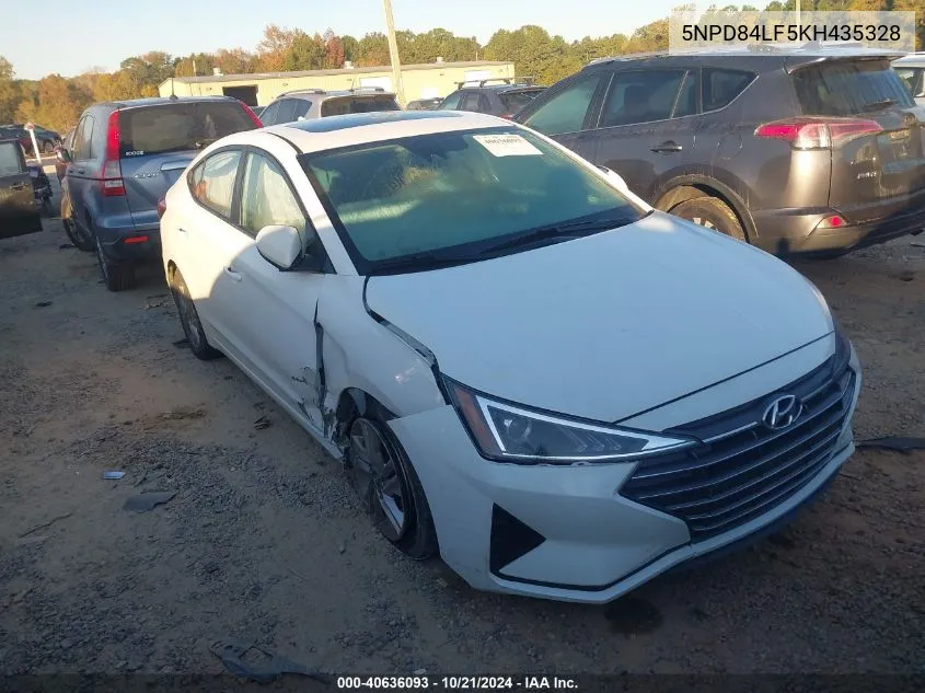 5NPD84LF5KH435328 2019 Hyundai Elantra Sel/Value/Limited