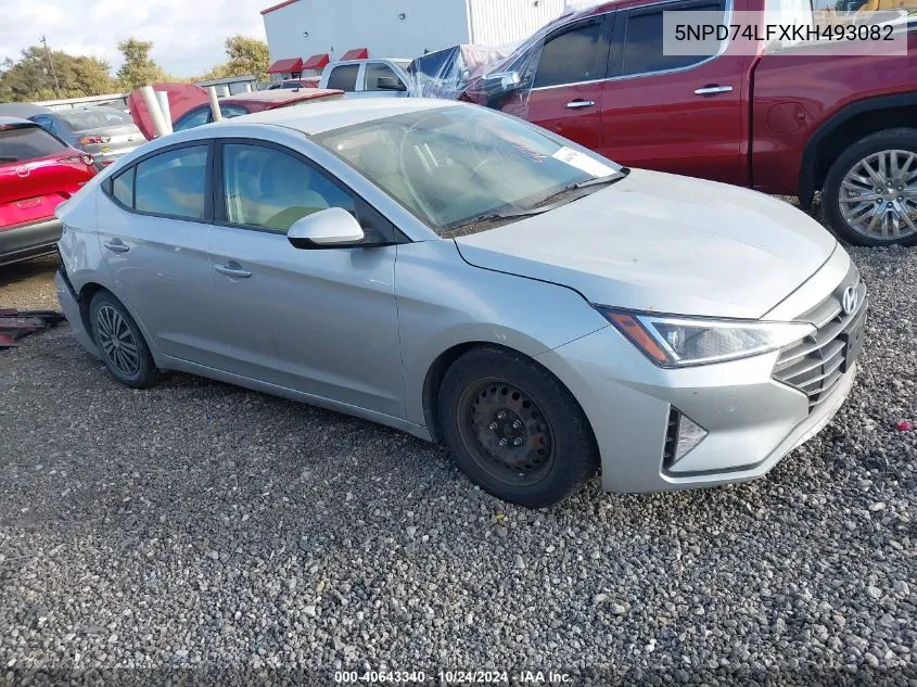 2019 Hyundai Elantra Se VIN: 5NPD74LFXKH493082 Lot: 40643340