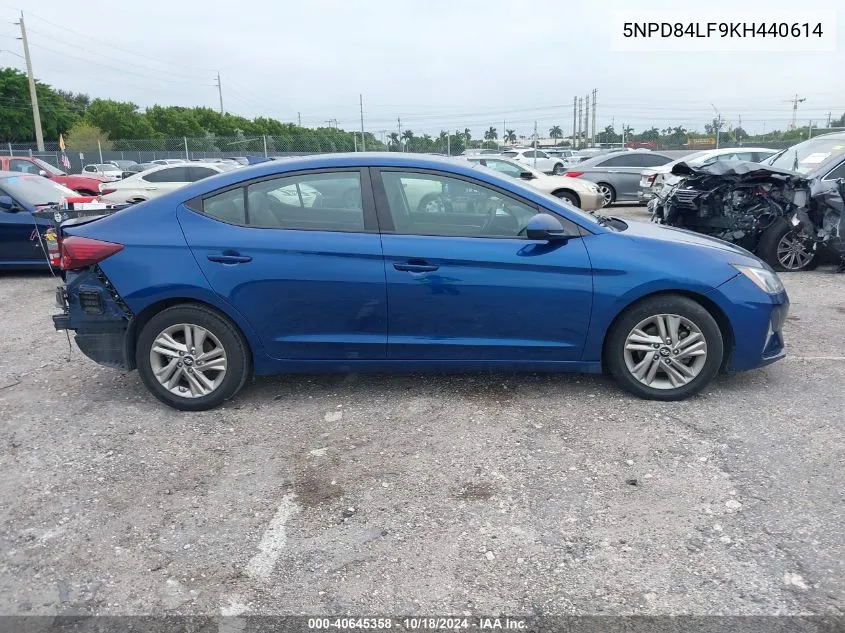 2019 Hyundai Elantra Sel VIN: 5NPD84LF9KH440614 Lot: 40645358