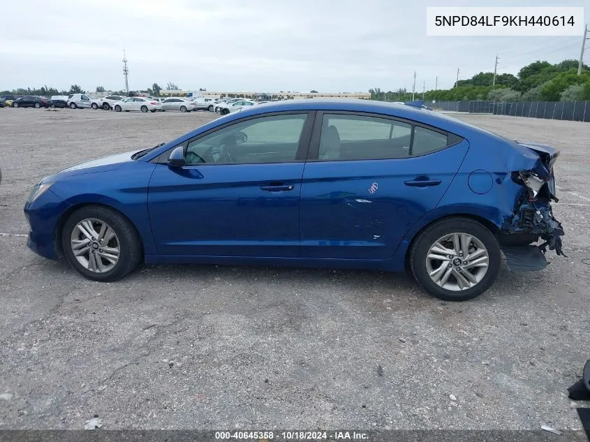 2019 Hyundai Elantra Sel VIN: 5NPD84LF9KH440614 Lot: 40645358