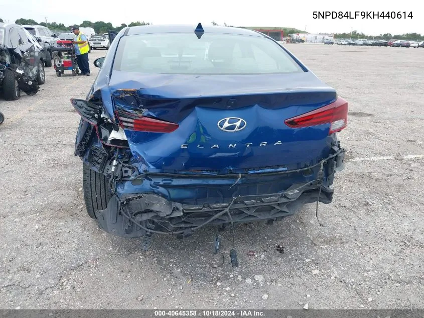 2019 Hyundai Elantra Sel VIN: 5NPD84LF9KH440614 Lot: 40645358