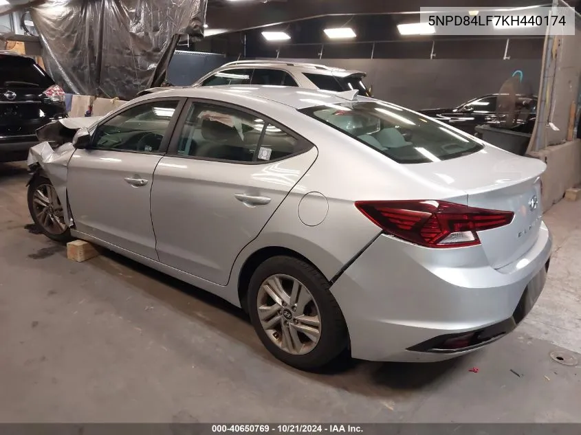 2019 Hyundai Elantra Sel VIN: 5NPD84LF7KH440174 Lot: 40650769