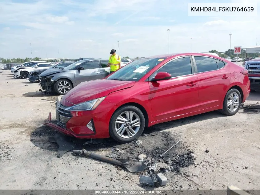 KMHD84LF5KU764659 2019 Hyundai Elantra Sel