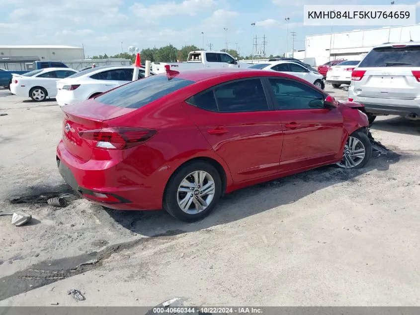 KMHD84LF5KU764659 2019 Hyundai Elantra Sel