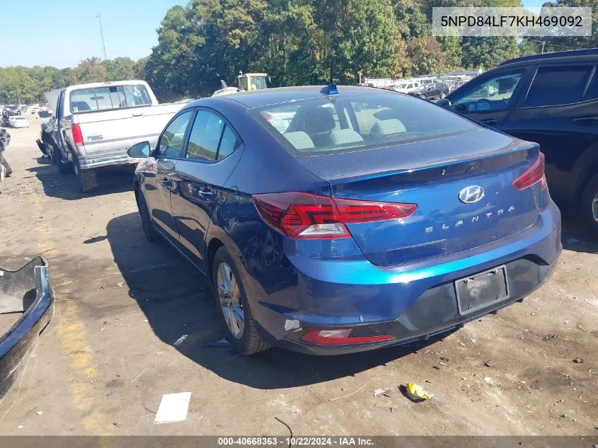 5NPD84LF7KH469092 2019 Hyundai Elantra Sel