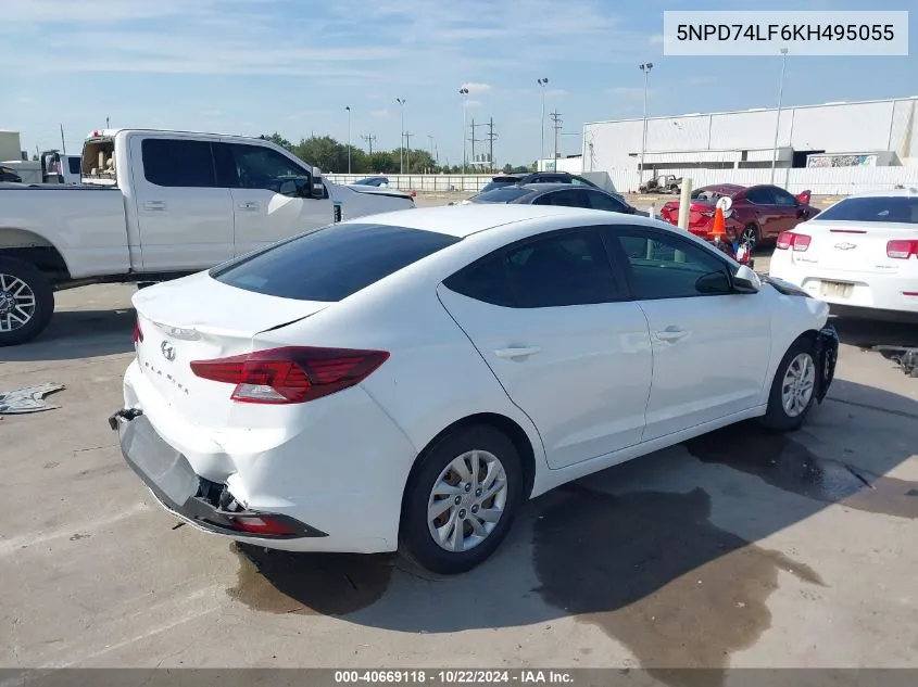 5NPD74LF6KH495055 2019 Hyundai Elantra Se