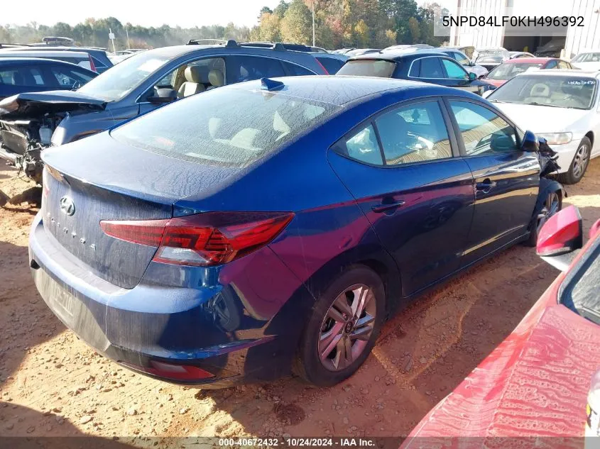 5NPD84LF0KH496392 2019 Hyundai Elantra Sel