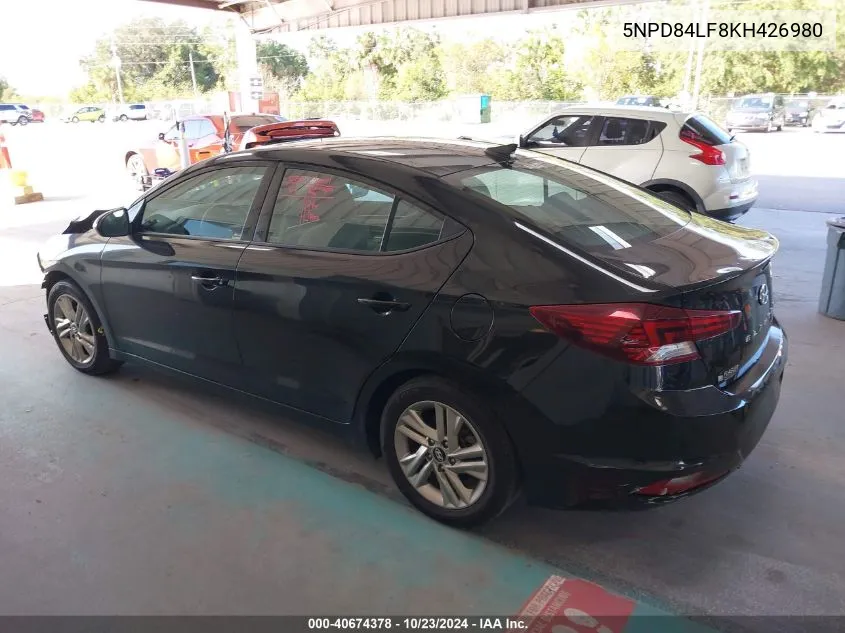 5NPD84LF8KH426980 2019 Hyundai Elantra Sel