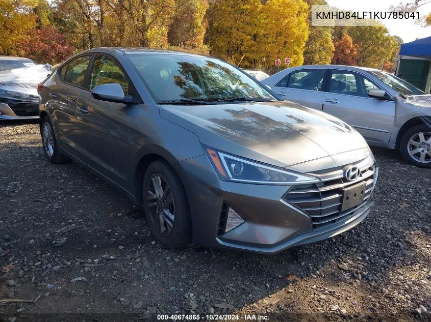 2019 Hyundai Elantra Value Edition VIN: KMHD84LF1KU785041 Lot: 40674865