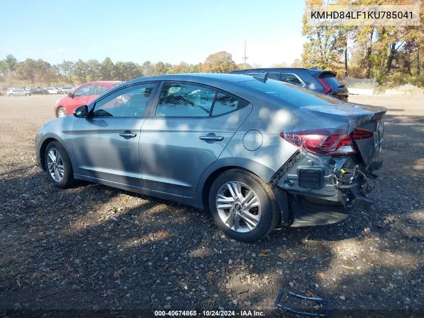 2019 Hyundai Elantra Value Edition VIN: KMHD84LF1KU785041 Lot: 40674865